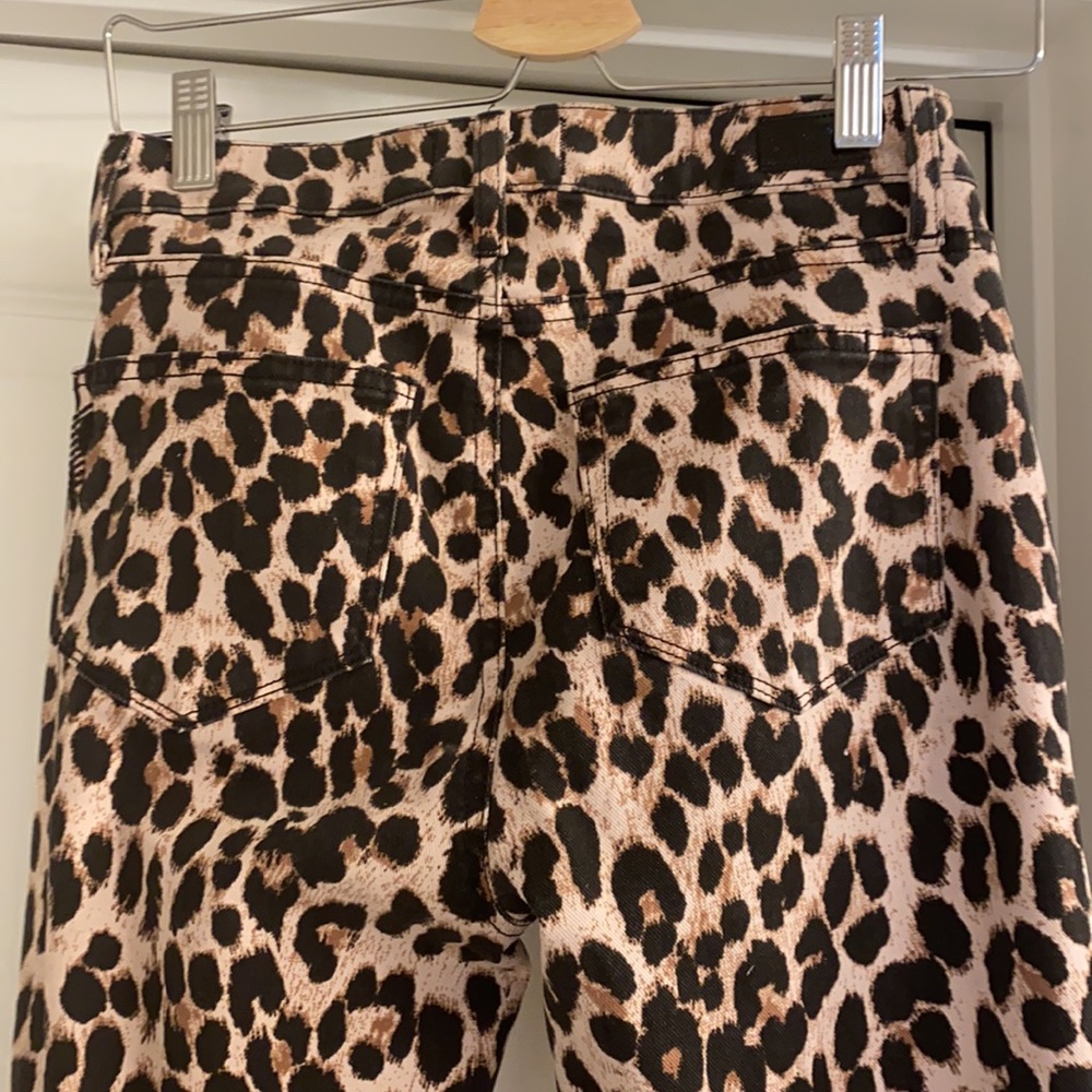 Paige Hoxton Ankle Pink Brown Leopard Jeans Sz 25 - Picture 8 of 10